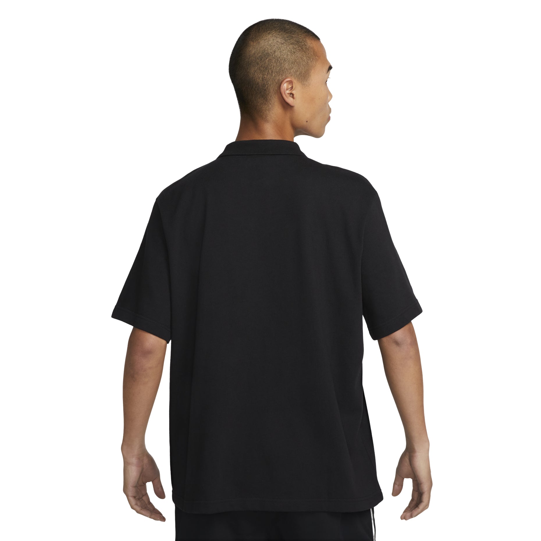 Nike Club Lapel T-Shirt 'Black' DX0618-010