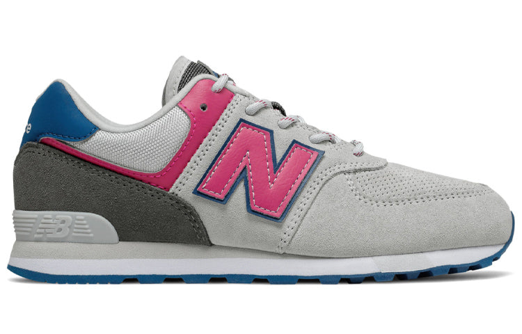 (GS) New Balance 574 Grey/Pink GC574JGO