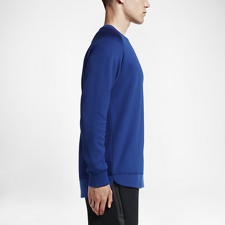 Nike Court Fleece Crew 'Deep Royal Metallic Silver' 744010-455