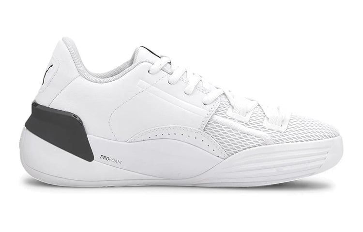 (GS) PUMA Clyde Hardwood Team Low 'White Black' 194455-01