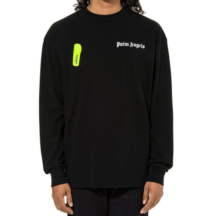 Men's PALM ANGELS Basic Long Sleeves Black PMAB002S194130081001