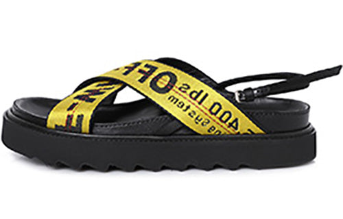 (WMNS) Off-White Yellow Slippers OF2D2X003