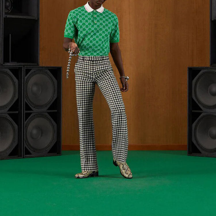 Gucci GG Stretch Cotton Polo 'Green' 696071-XJEE9-3129
