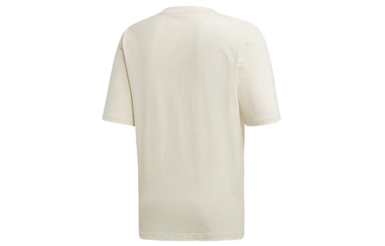 adidas originals Vocal F Tee Casual Sports Round Neck Short Sleeve Cream Yellow ED7121