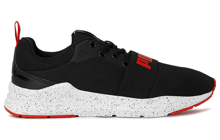 PUMA Wired Speckled Imeva 'Black White Red' 373200-01