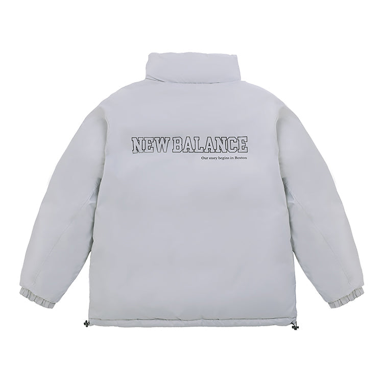 New Balance Logo Warm Down Jacket Asia Sizing 'Grey Khaki' 5PC44273-BEI
