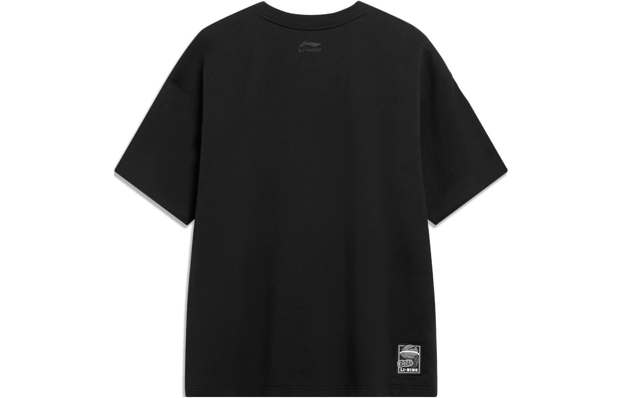 Li-Ning Hoops Comics Graphic T-shirt 'Black' AHSUD81-2