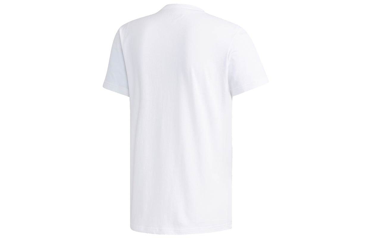 adidas neo M Fav Vrbg Tee Alphabet Printing Casual Sports Breathable Short Sleeve White EI4526