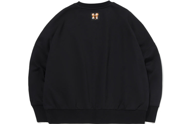 (WMNS) Li-Ning x Disney Crossover Mickey Athleisure Casual Sports Pullover 'Black Yellow' AWDQB88-3