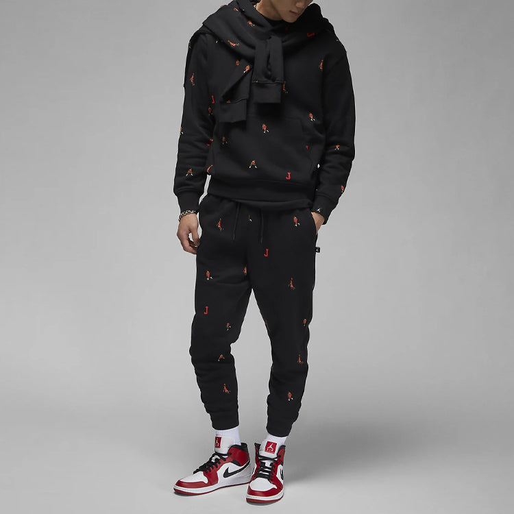 Air Jordan Holiday Jumpman Fleece Pullover Hoodie 'Black' DV9393-010