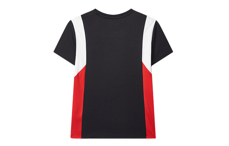 (WMNS) FILA Casual Contrasting Colors Sports Short Sleeve Blue F11W021119F-NV