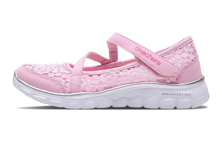 (GS) Skechers Flex 2.0 'Pink Silver' 85219L-PKSL
