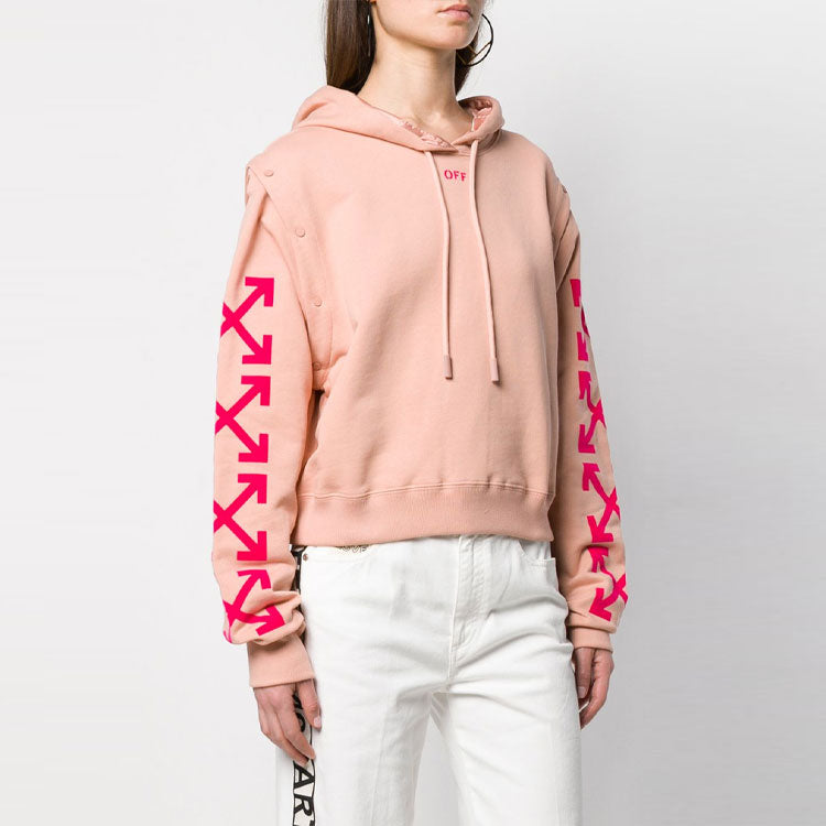 (WMNS) Off-White Detachable Sleeve Casual Loose Fit Pink OWBB028R190030670328