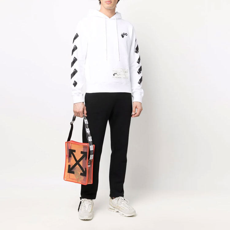 Men's Off-White x Teenage Engineering Crossover Pullover White OMBB034T22FLE0010110