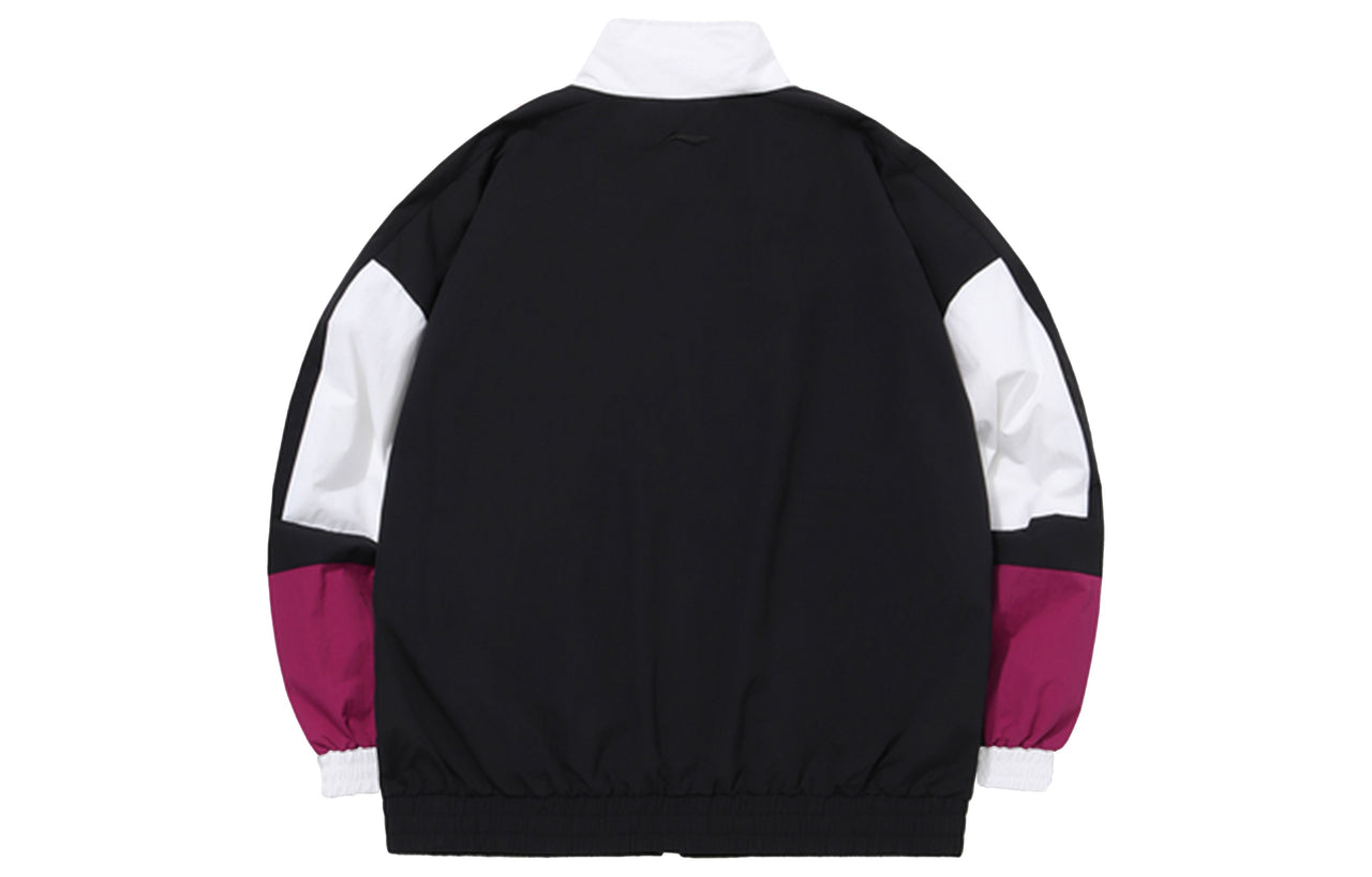 Li-Ning CF Series x Dunhuang Museum Crossover Colorblock Stand Collar Loose Jacket 'Blue' AJDQ448-2
