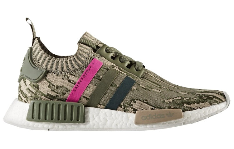 (WMNS) adidas NMD_R1 Primeknit 'Green Glitch Camo' BY9864