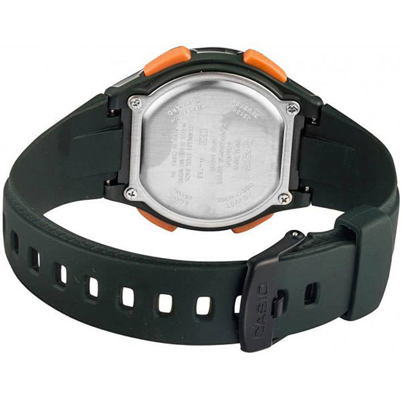 CASIO Waterproof Sports Shockproof Green Digital W-753-3A