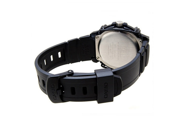 CASIO Waterproof Sports Mens Black Analog HDA-600B-1B