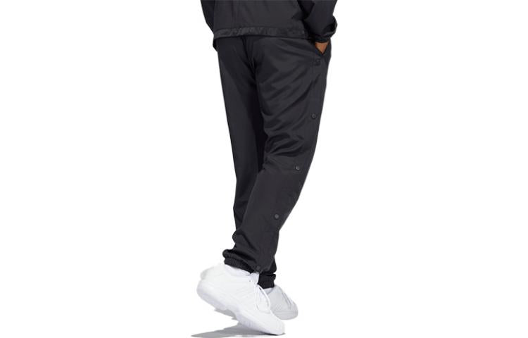 Men's adidas originals Solid Color Minimalistic Casual Basketball Sports Pants/Trousers/Joggers Black HF4198