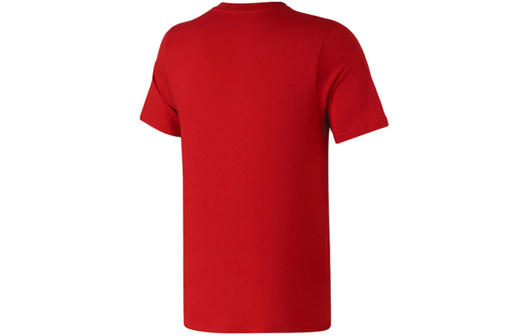 adidas originals Trefoil Chest Logo Sports Short Sleeve Red DX3609