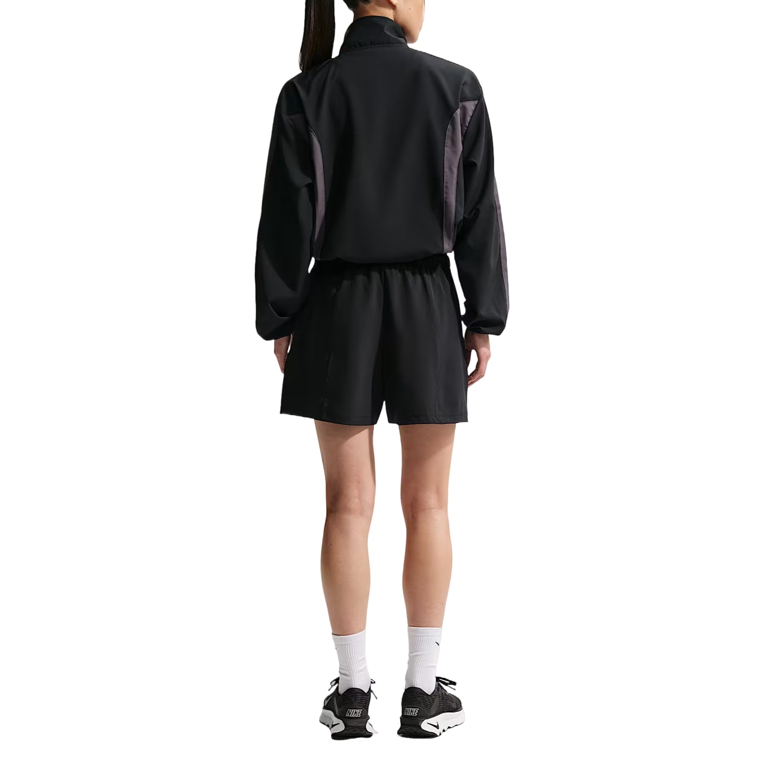 (WMNS) Nike One Woven Jackets 'Black Thunder Grey' IV5394-010