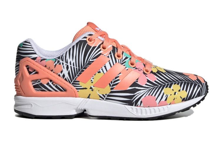 (GS) adidas originals Zx Flux J 'Black White Orange' EG4116
