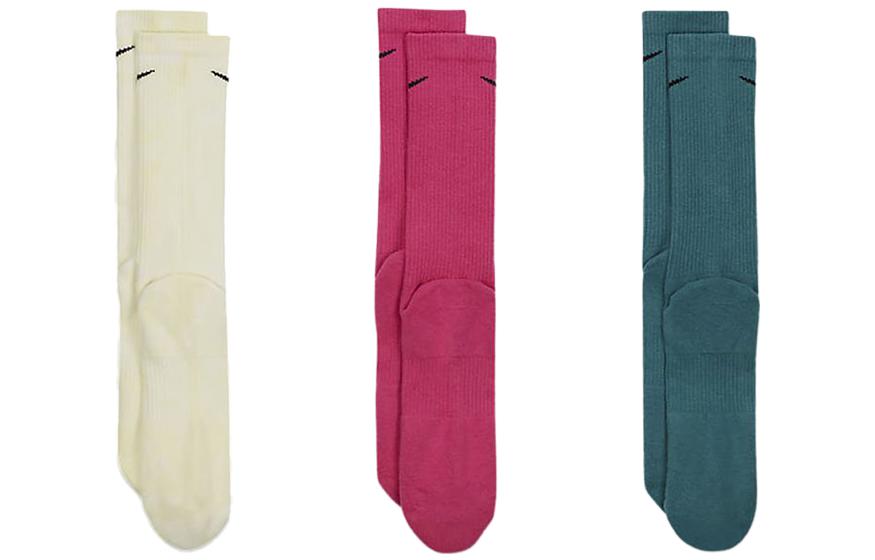 Nike Everyday Plus Cushioned Training Crew Socks (3 Pairs) 'White Red Green' FB9948-904
