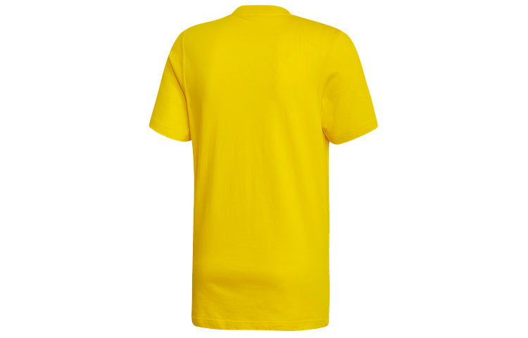 adidas Monogram Square Tee 'Yellow White' ED7045