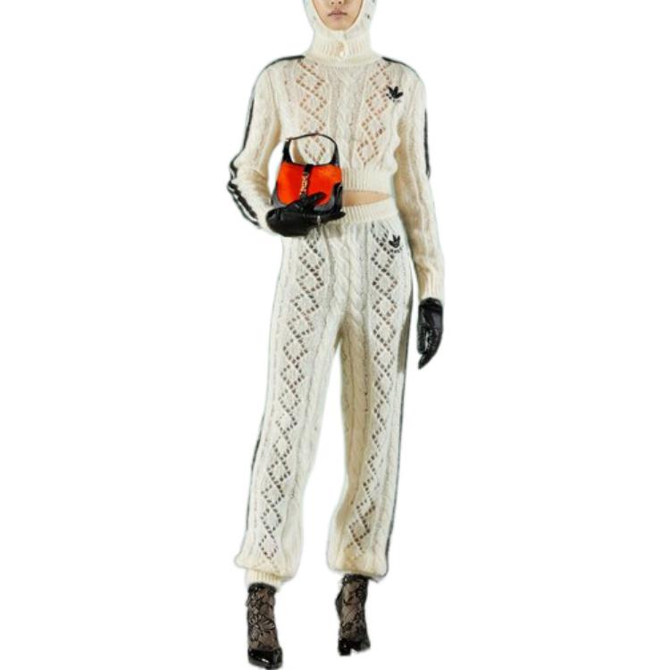 Gucci x adidas Mohair Knit Jogging Pant 'Ivory' 713024-XKCMO-9791