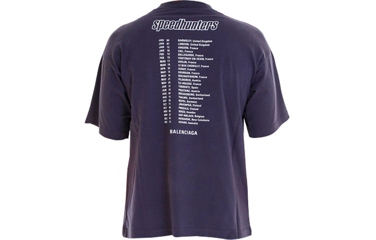 Balenciaga Speed Hunters Band Short Sleeve Unisex Purple 541704TCV381055