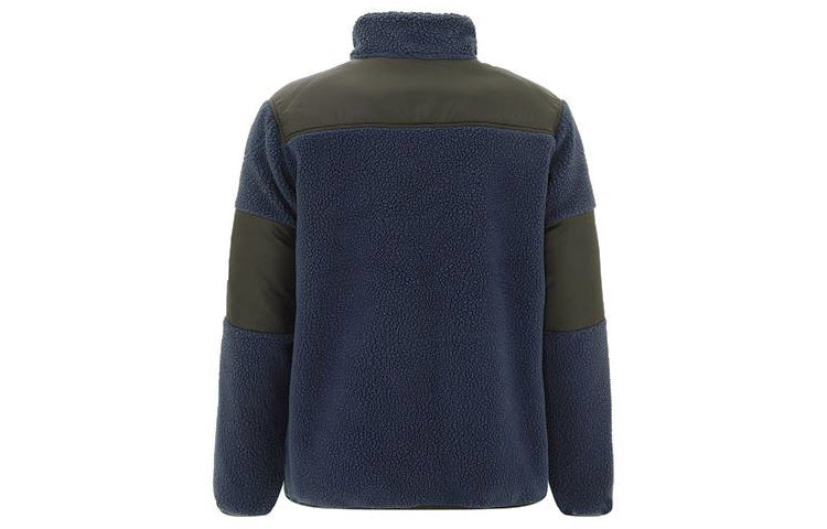 Off-White Printing Fleece Jacket Navy Blue OMKI015E20FAB0014501