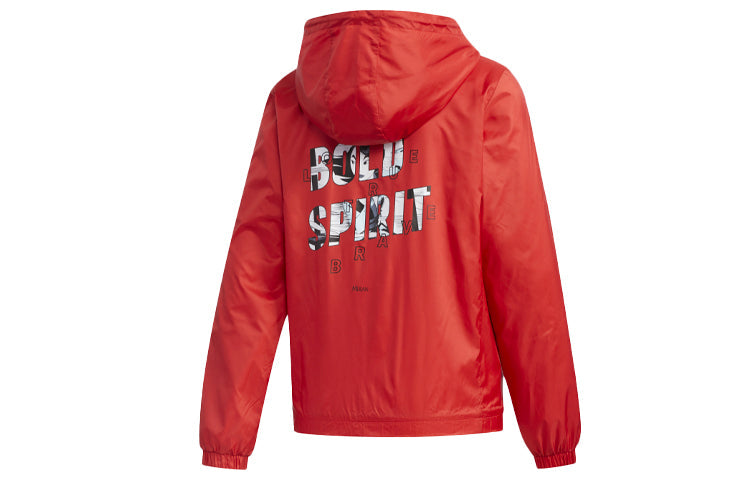 (WMNS) adidas neo x Hua Mulan Printing Jacket Red GK5897