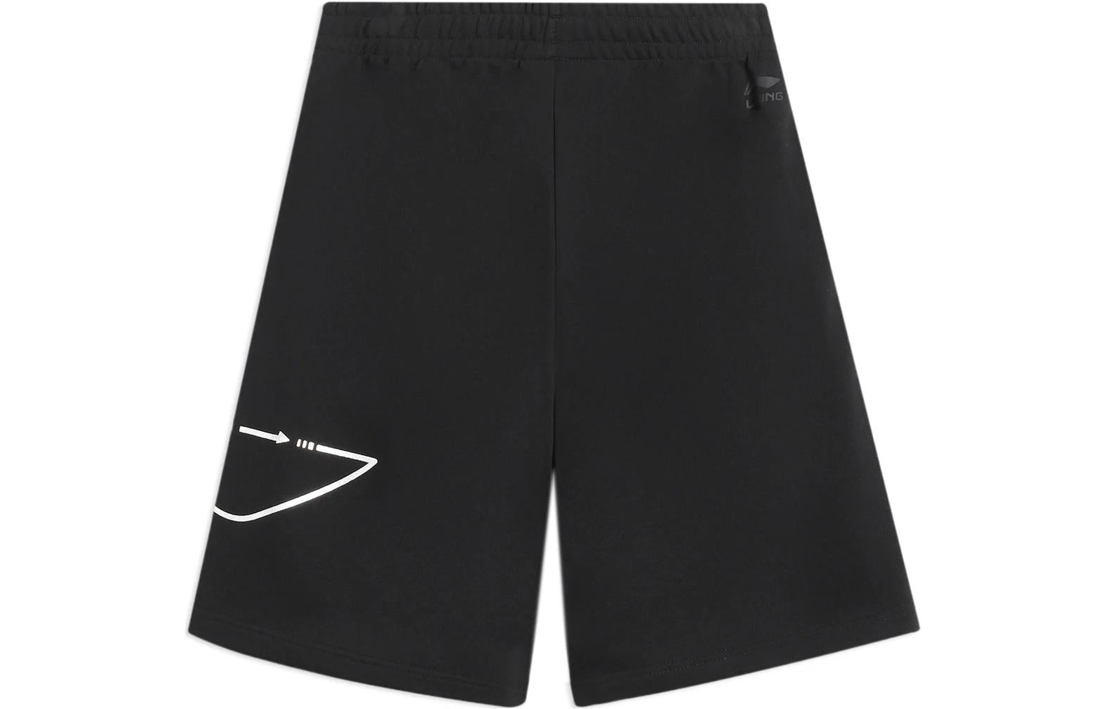 Li-Ning Graphic Loose Fit Shorts 'Black' AKSS981-1