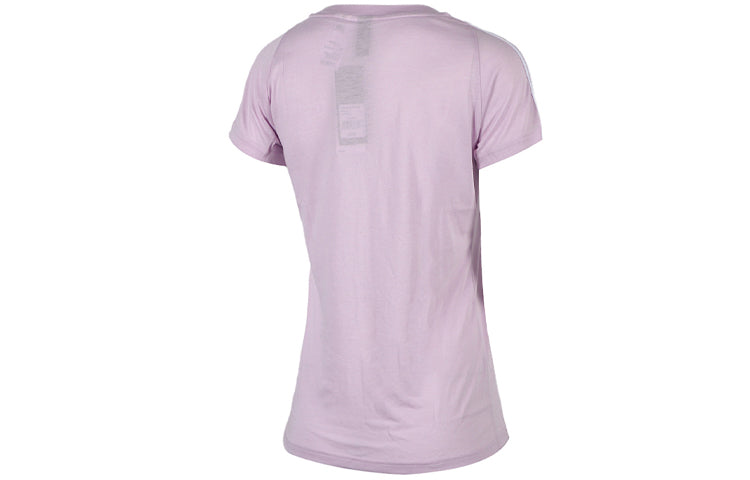(WMNS) adidas Cuff White Stripe Short Sleeve Purple CF8832