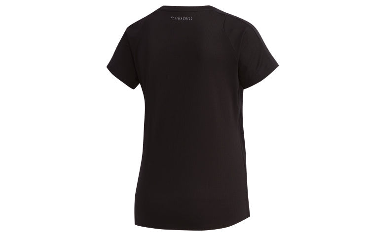 (WMNS) adidas CLMCH TEE Tennis Sports Short Sleeve Black DQ2947