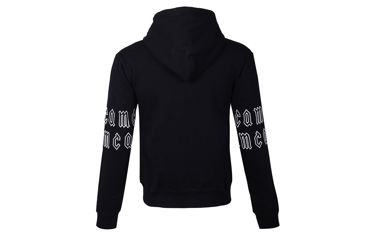 Alexander McQueen SS21 Alphabet Printing Zipper Hooded Jacket Black 441386-RLR58-1000