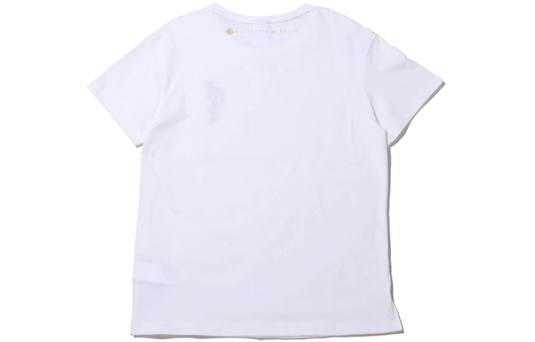 (WMNS) PUMA x Charlotte Crossover SP20 Small Pattern Round Neck Short Sleeve White 596763-57