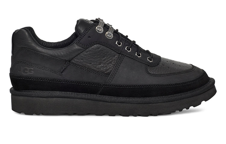 UGG Highland Sport Hiker Low Fleece Lined Casual Shoe Black 1112382-BTNL