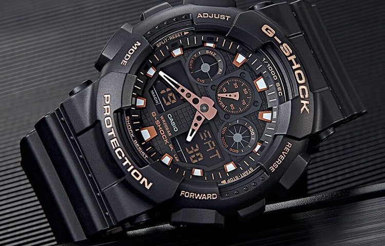 CASIO G-Shock Analog-Digital 'Black' GA-100GBX-1A4PR