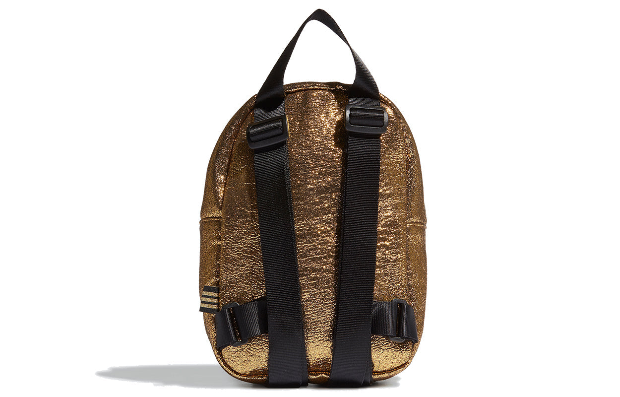 (WMNS) adidas originals Mini Backpack 'Gold Metallic Black' GN2150