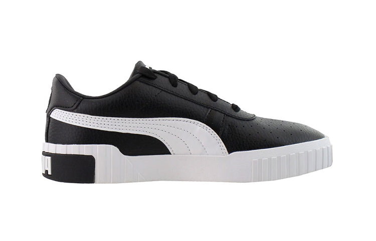 (PS) PUMA Cali Lace Up Low Top Shoes Black/White 369698-02