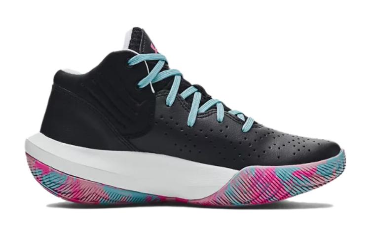 (GS) Under Armour Jet '21 'Black Pink Aqua' 3024794-007