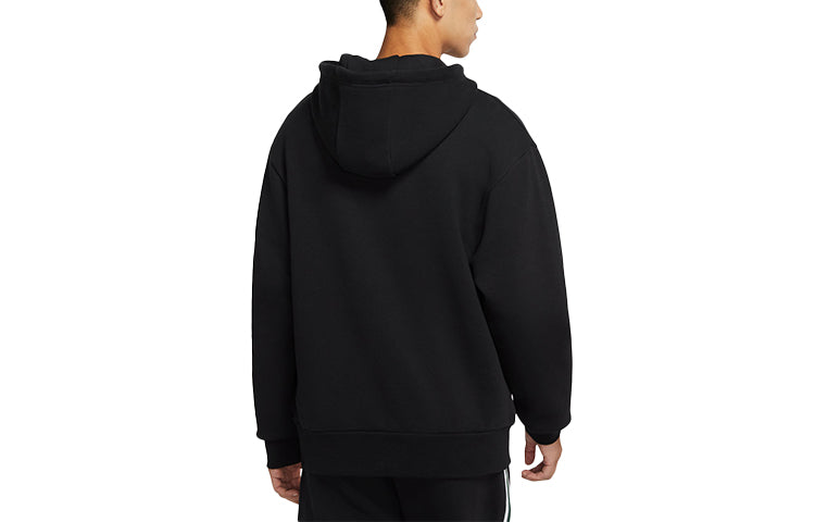 Men's Air Jordan Solid Color Pullover Hooded Long Sleeves Black DJ3929-010
