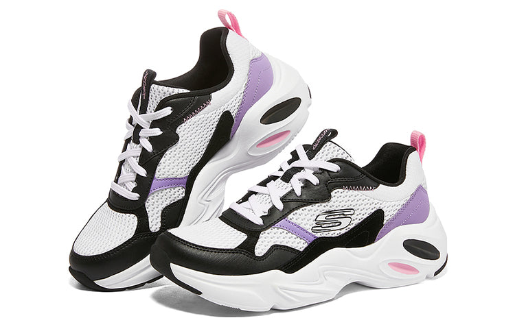 (WMNS) Skechers Stamina Airy 'White Purple' 149518-BWPR
