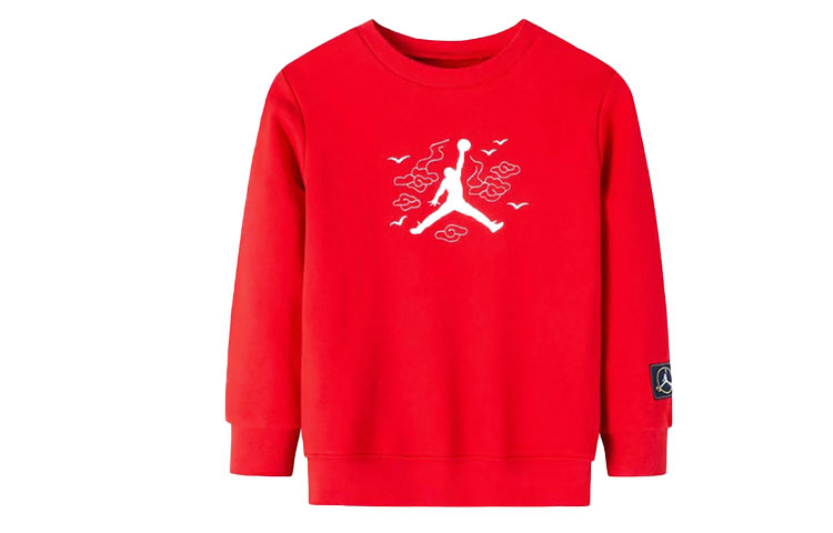 (GS) Air Jordan Jumpman Fleece Sweatshirt 'Red' DV9248-657
