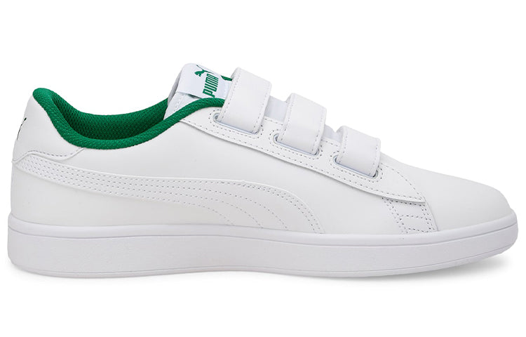 PUMA Smash V2 V White/Green 366910-01
