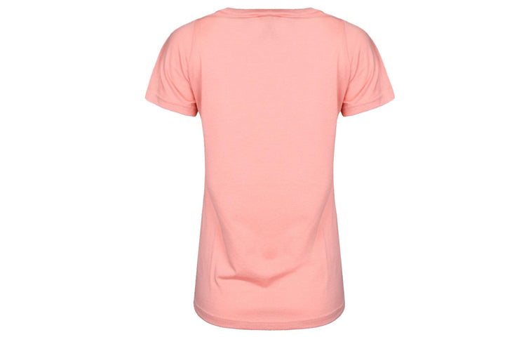 (WMNS) adidas White Stripe Solid Color Short Sleeve Pink Red CF8833