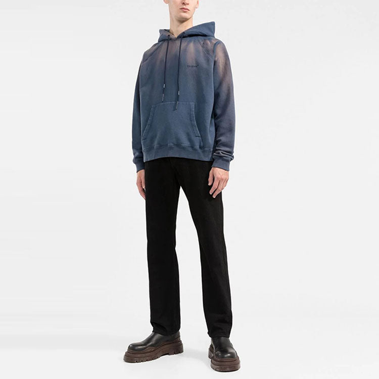 Men's Off-White SS22 Gradient Raglan Sleeve Pullover Blue OMBB096S22FLE0024646