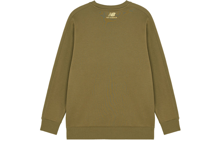 New Balance Men's New Balance Logo Printing Sports Round Neck Pullover Khaki AMT14319-OV