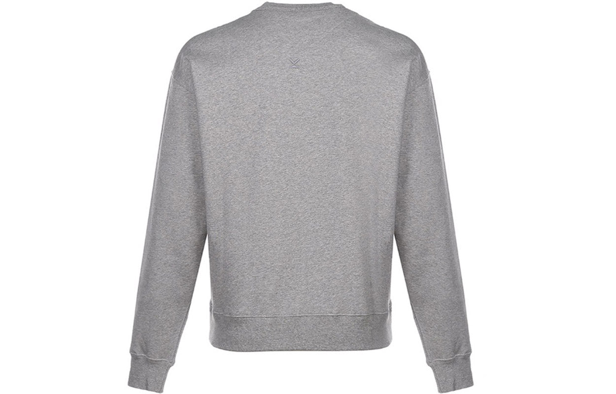 Men's KENZO FW20 Fleece Lined Loose Version Sports Pearl Gray FA65SW5114MG-94